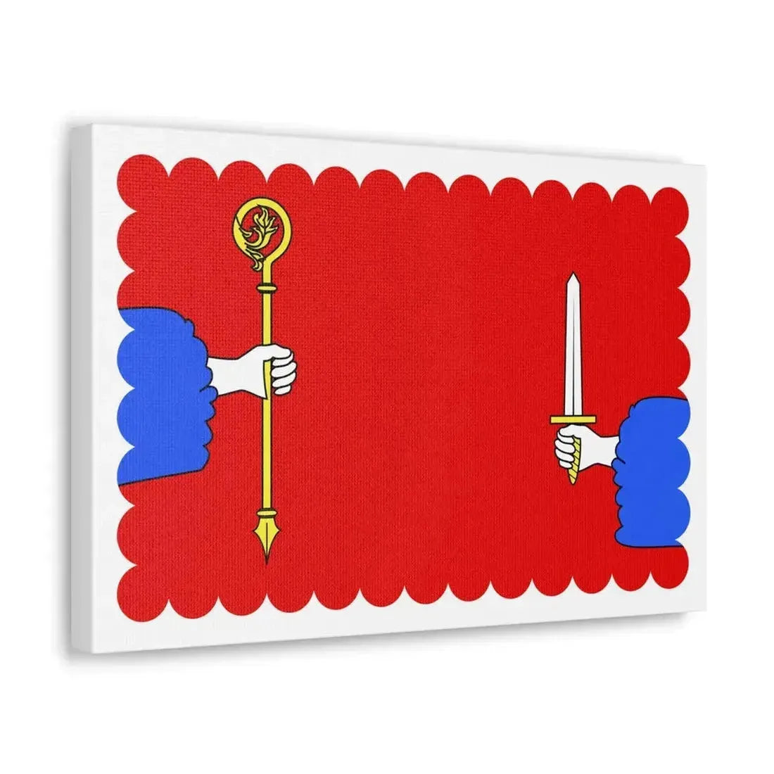 Flag of Haute Loire France - Canvas Wall Art - The Sticker Space