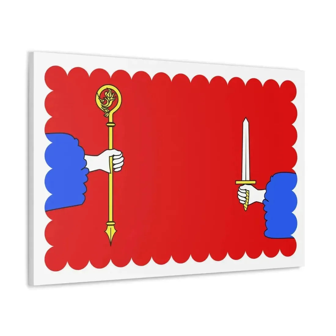 Flag of Haute Loire France - Canvas Wall Art - The Sticker Space