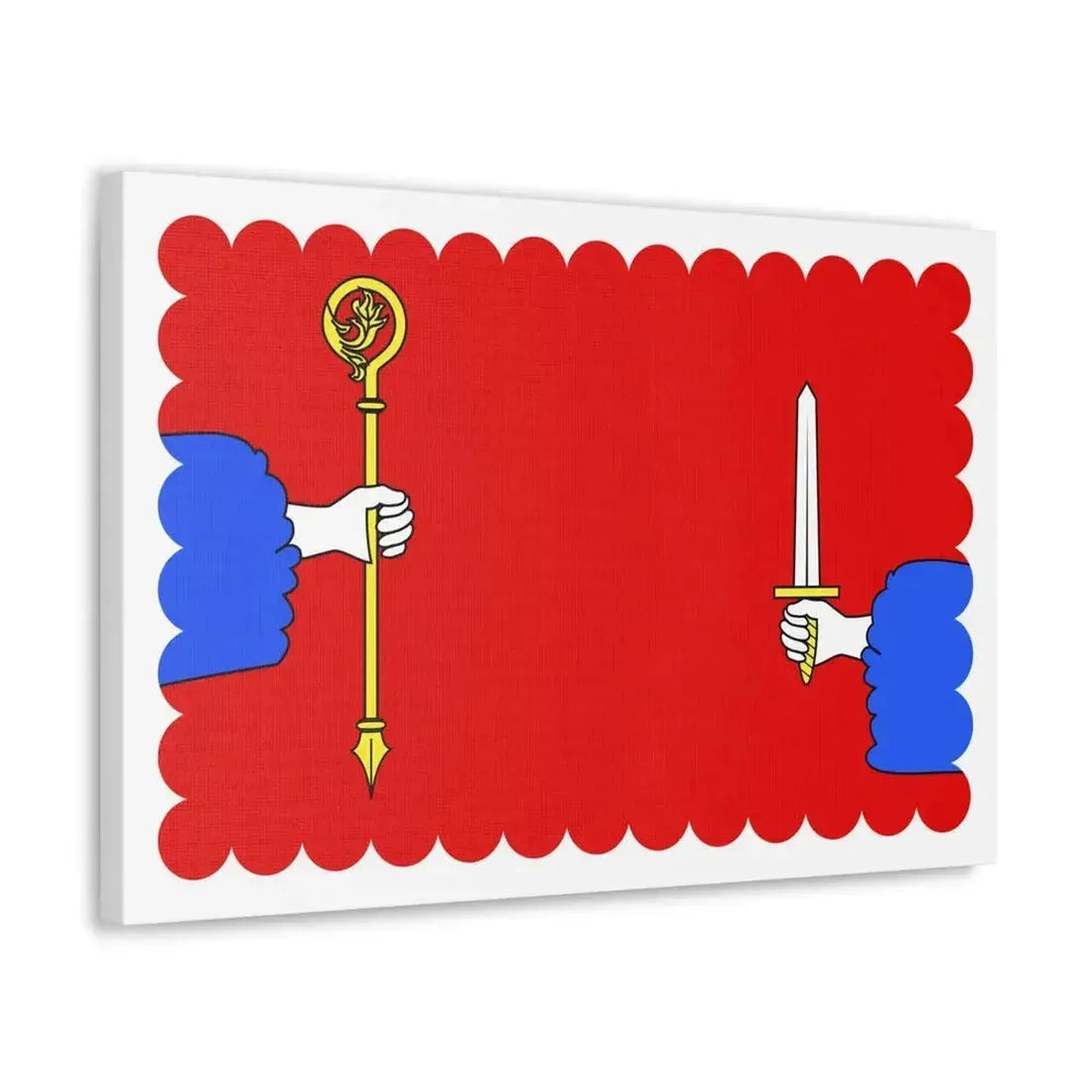 Flag of Haute Loire France - Canvas Wall Art - The Sticker Space