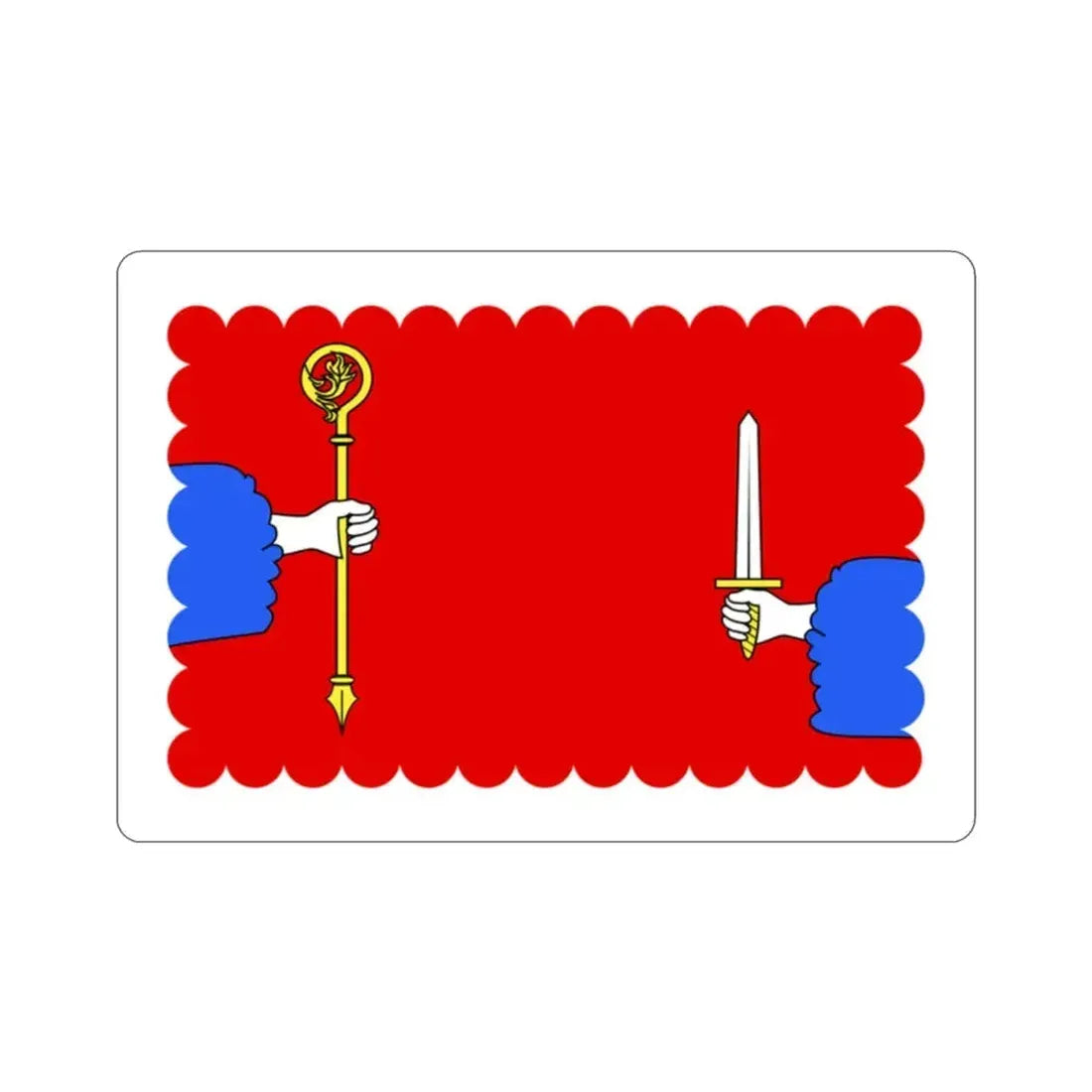 Flag of Haute Loire France STICKER Vinyl Die-Cut Decal 2 Inch - The Sticker Space