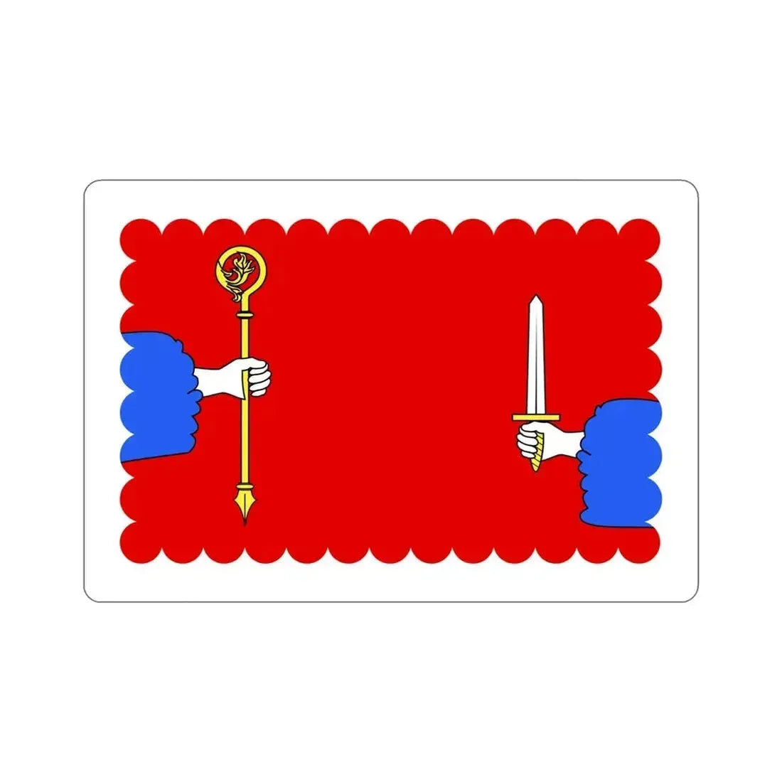 Flag of Haute Loire France STICKER Vinyl Die-Cut Decal 5 Inch - The Sticker Space