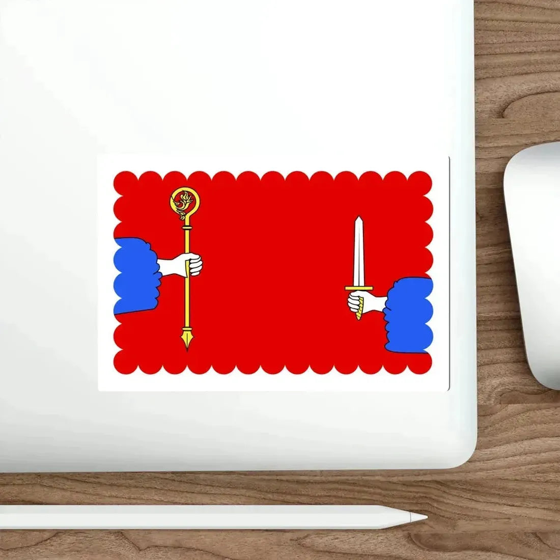 Flag of Haute Loire France STICKER Vinyl Die-Cut Decal - The Sticker Space