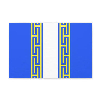 Flag of Haute Marne France 2 - Canvas Wall Art 18″ x 12″ 1.25" - The Sticker Space