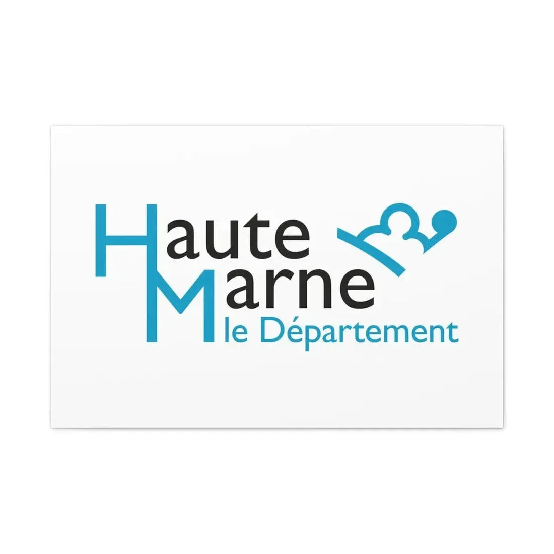Flag of Haute Marne France - Canvas Wall Art 36" x 24" 1.25" - The Sticker Space