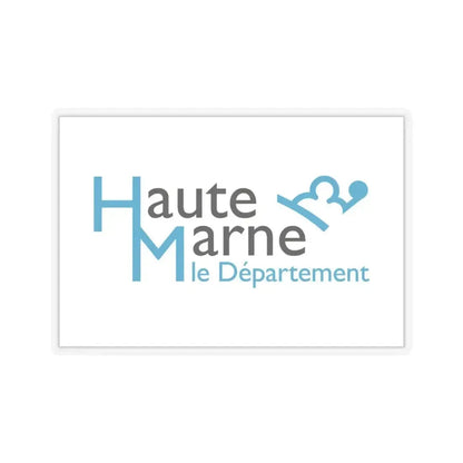 Flag of Haute Marne France - STICKER Vinyl Kiss-Cut Decal 3 Inch Transparent - The Sticker Space