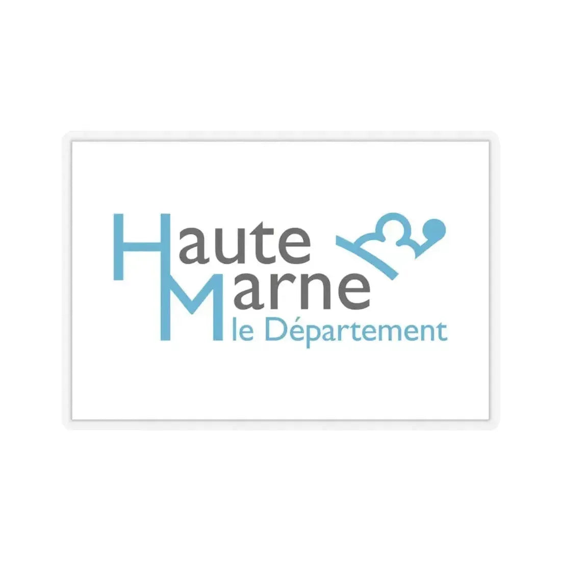 Flag of Haute Marne France - STICKER Vinyl Kiss-Cut Decal 6 Inch Transparent - The Sticker Space