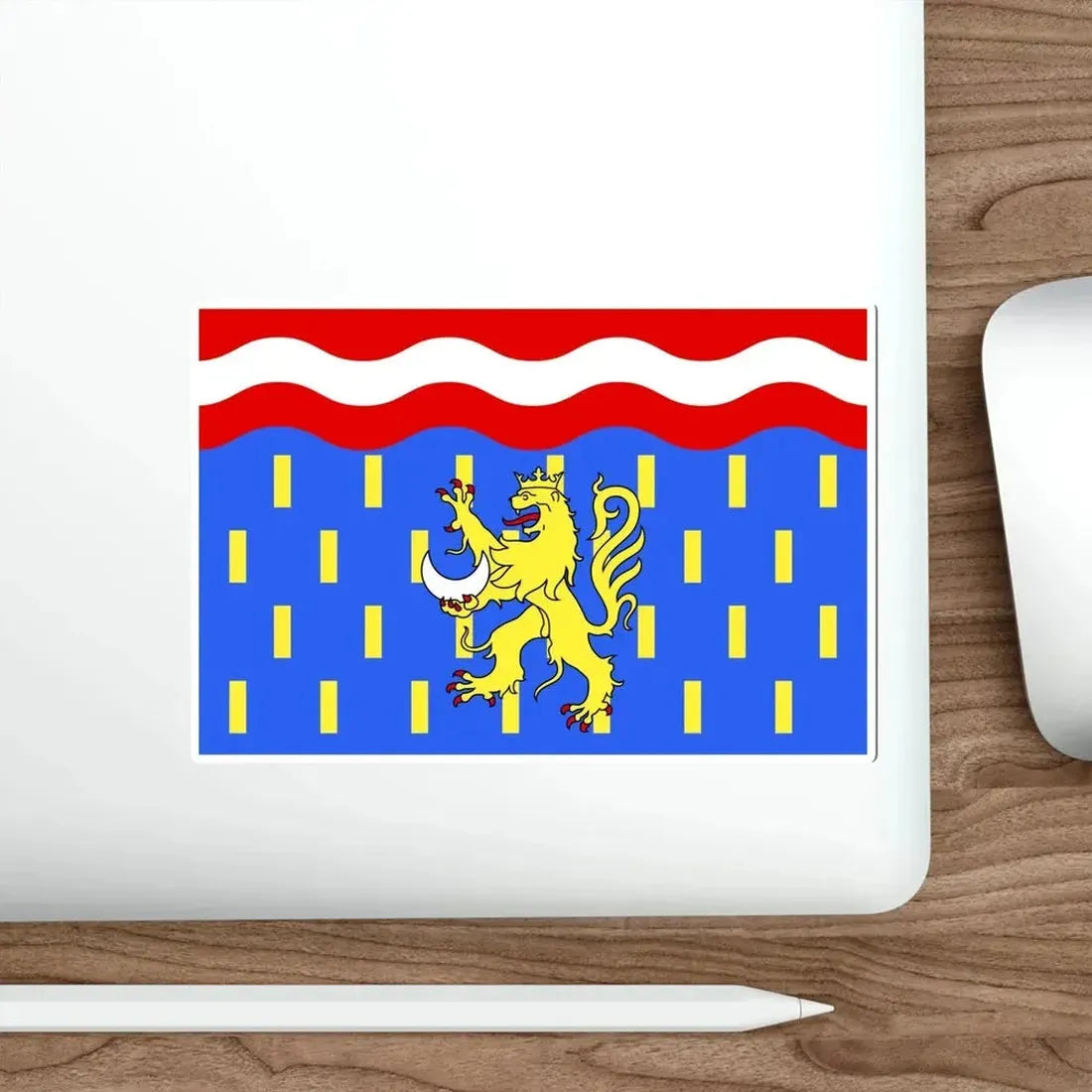 Flag of Haute Saône France 2 STICKER Vinyl Die-Cut Decal - The Sticker Space