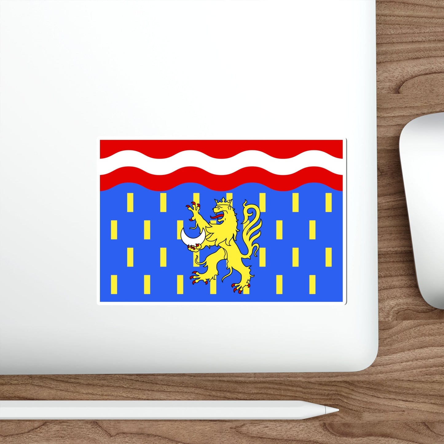 Flag of Haute Saône France 2 STICKER Vinyl Die-Cut Decal-The Sticker Space