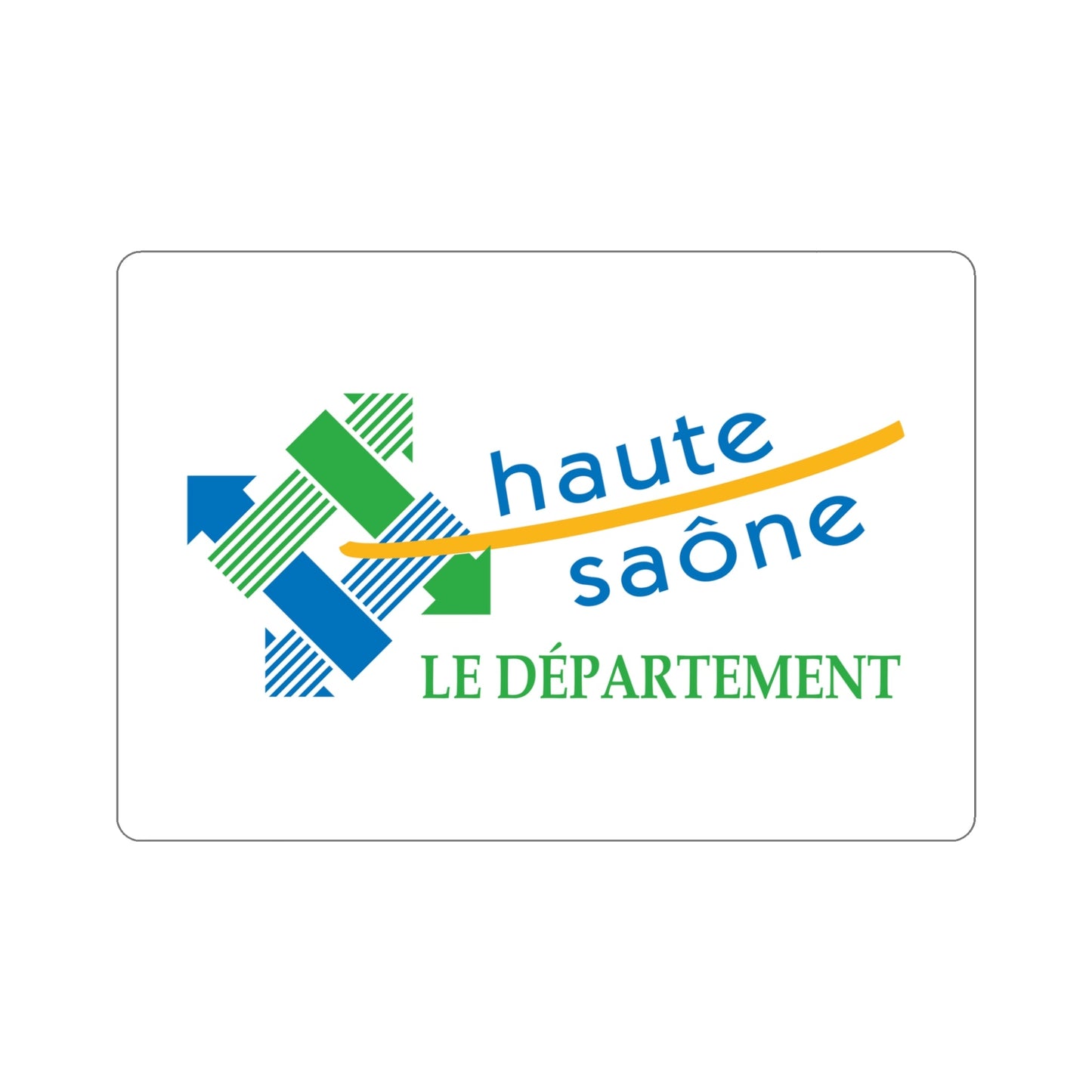 Flag of Haute Saône France STICKER Vinyl Die-Cut Decal-5 Inch-The Sticker Space