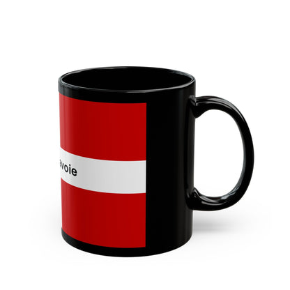 Flag of Haute Savoie France - Black Coffee Mug-The Sticker Space