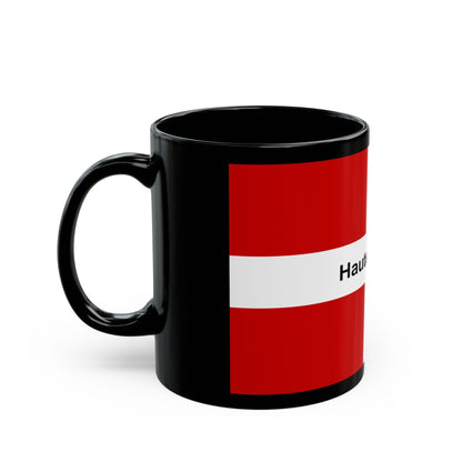 Flag of Haute Savoie France - Black Coffee Mug-The Sticker Space