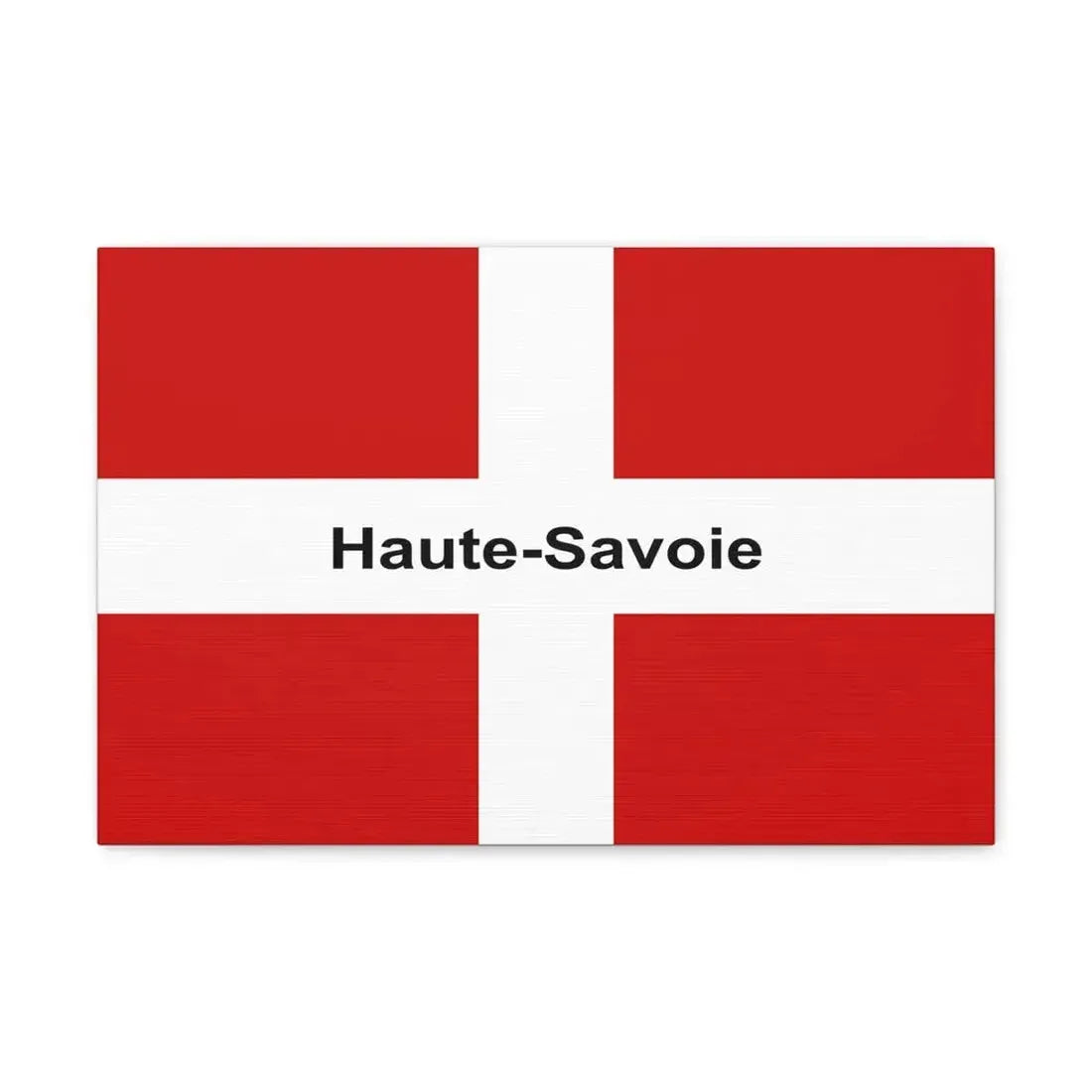 Flag of Haute Savoie France - Canvas Wall Art 18″ x 12″ 1.25" - The Sticker Space
