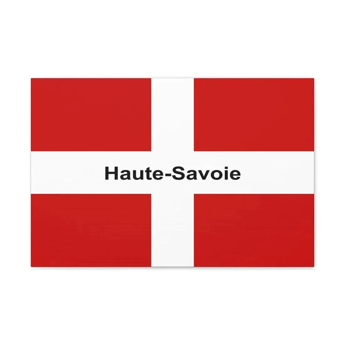 Flag of Haute Savoie France - Canvas Wall Art 24″ x 16″ 1.25" - The Sticker Space