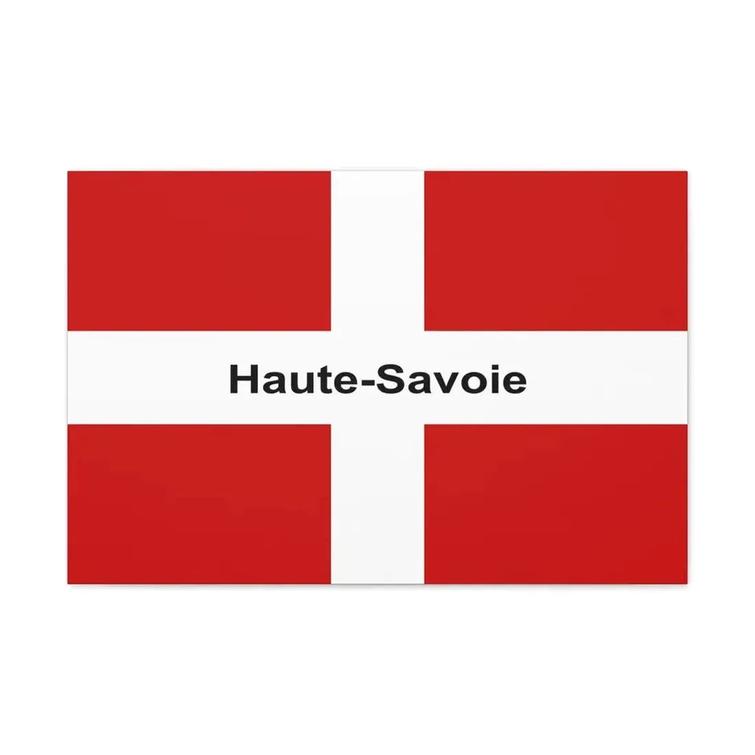 Flag of Haute Savoie France - Canvas Wall Art 30" x 20" 1.25" - The Sticker Space