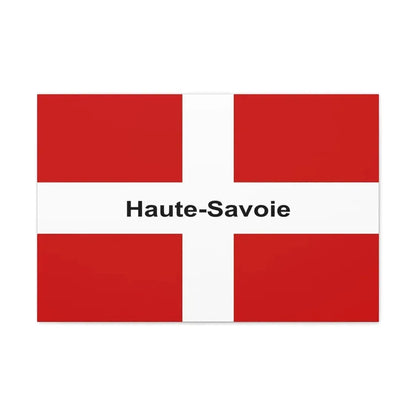 Flag of Haute Savoie France - Canvas Wall Art 30" x 20" 1.25" - The Sticker Space