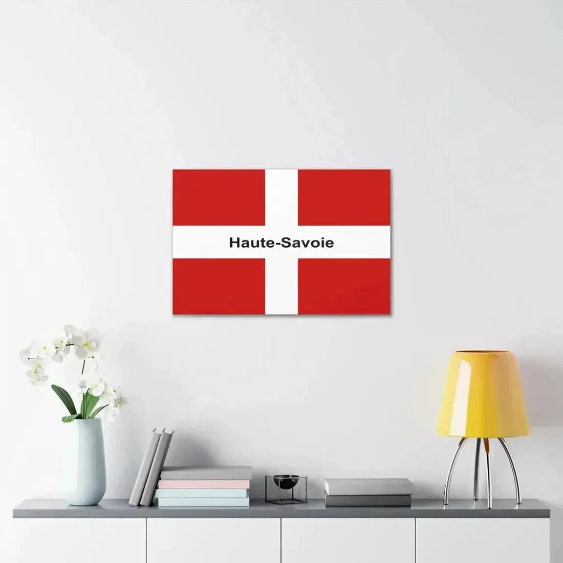 Flag of Haute Savoie France - Canvas Wall Art - The Sticker Space