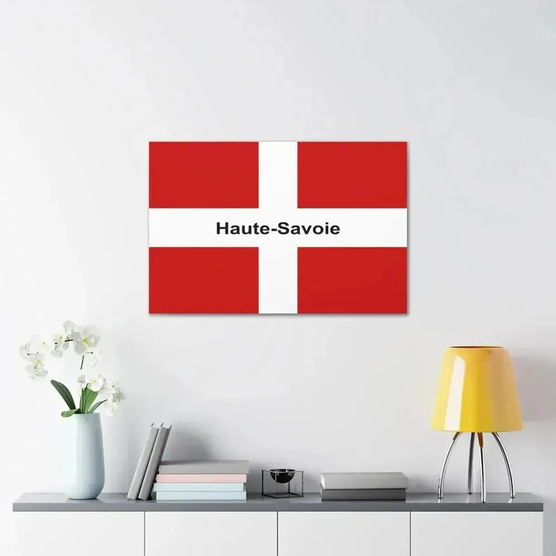 Flag of Haute Savoie France - Canvas Wall Art - The Sticker Space