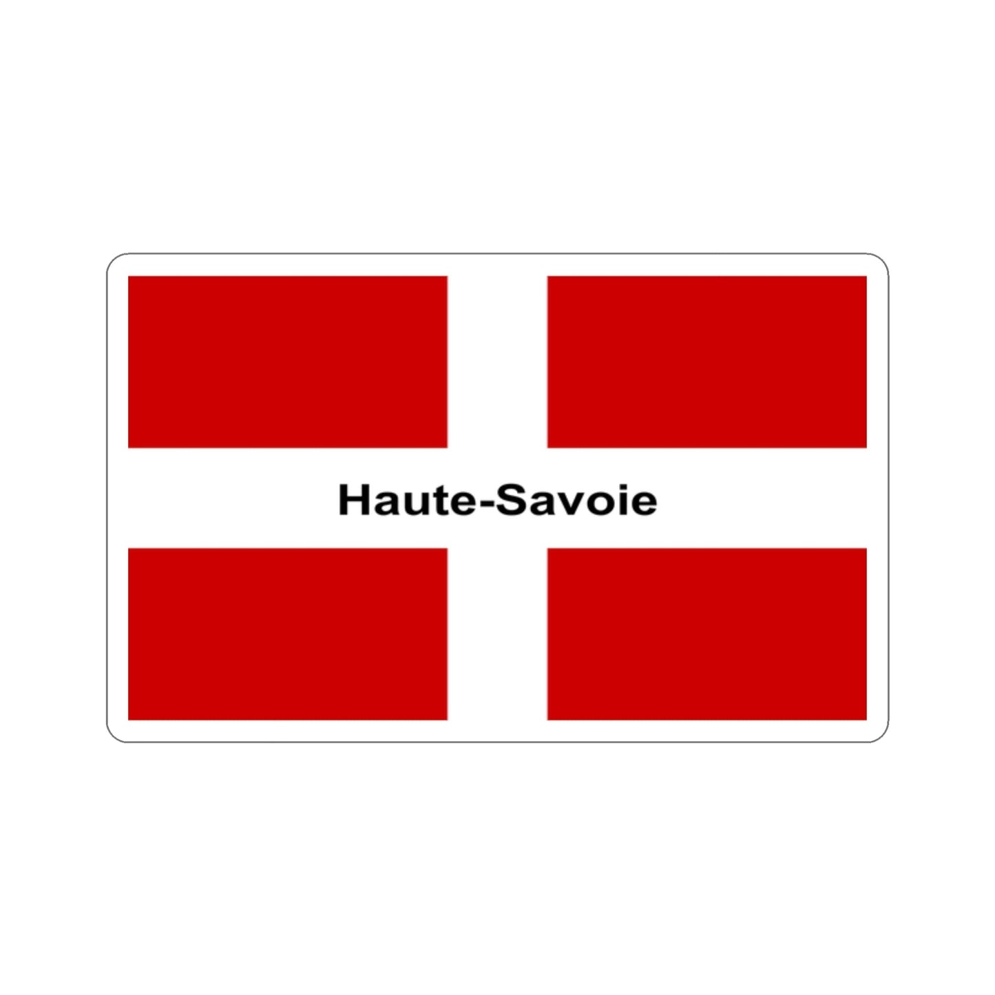 Flag of Haute Savoie France STICKER Vinyl Die-Cut Decal-2 Inch-The Sticker Space