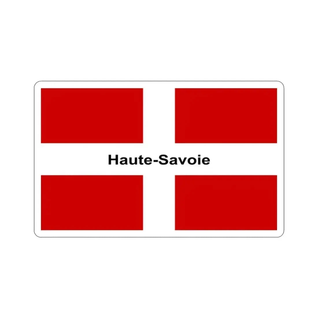 Flag of Haute Savoie France STICKER Vinyl Die-Cut Decal 2 Inch - The Sticker Space
