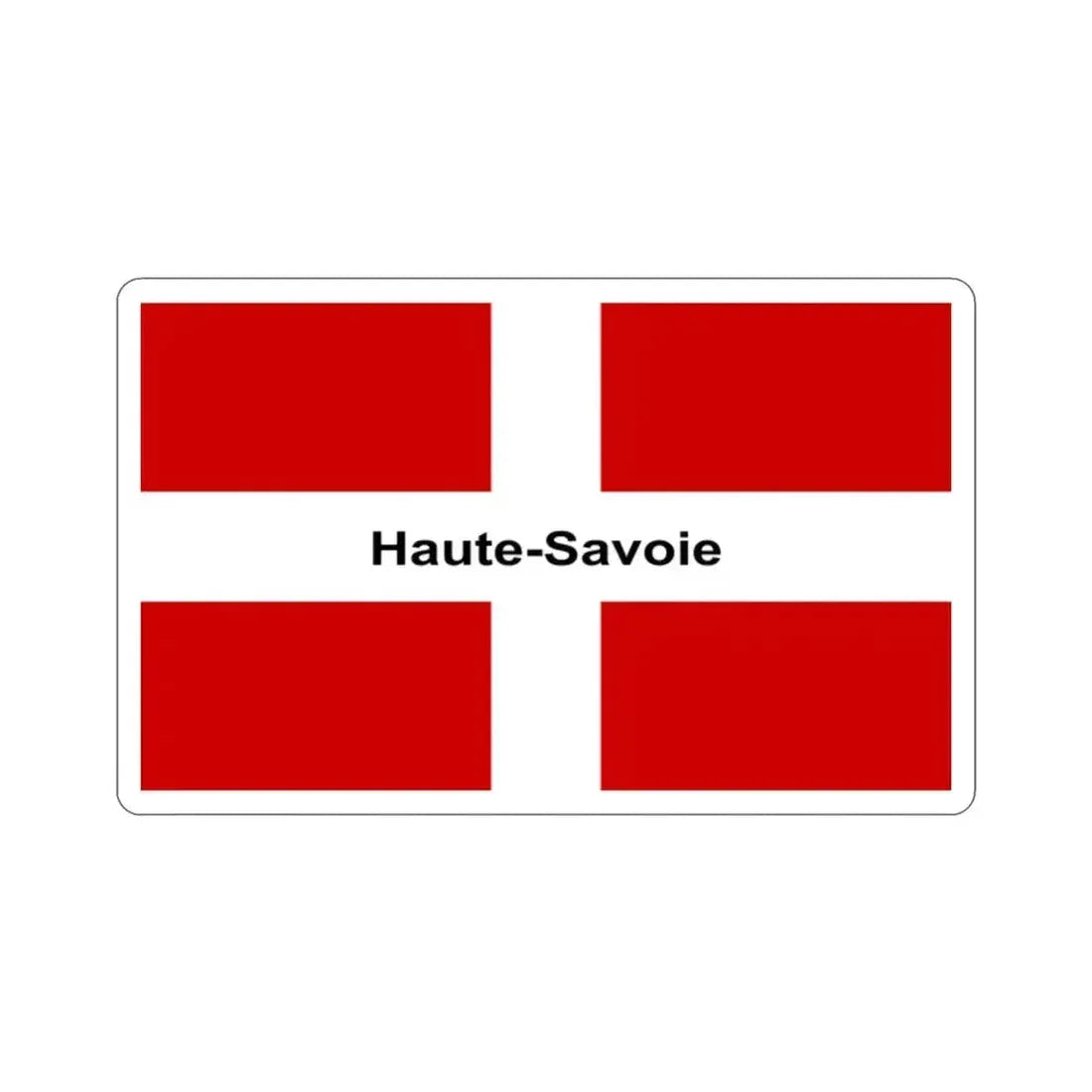 Flag of Haute Savoie France STICKER Vinyl Die-Cut Decal 2 Inch - The Sticker Space
