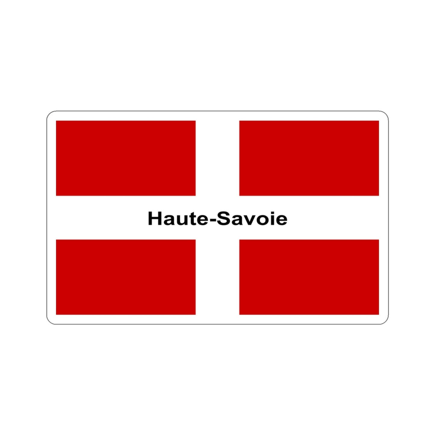 Flag of Haute Savoie France STICKER Vinyl Die-Cut Decal-3 Inch-The Sticker Space