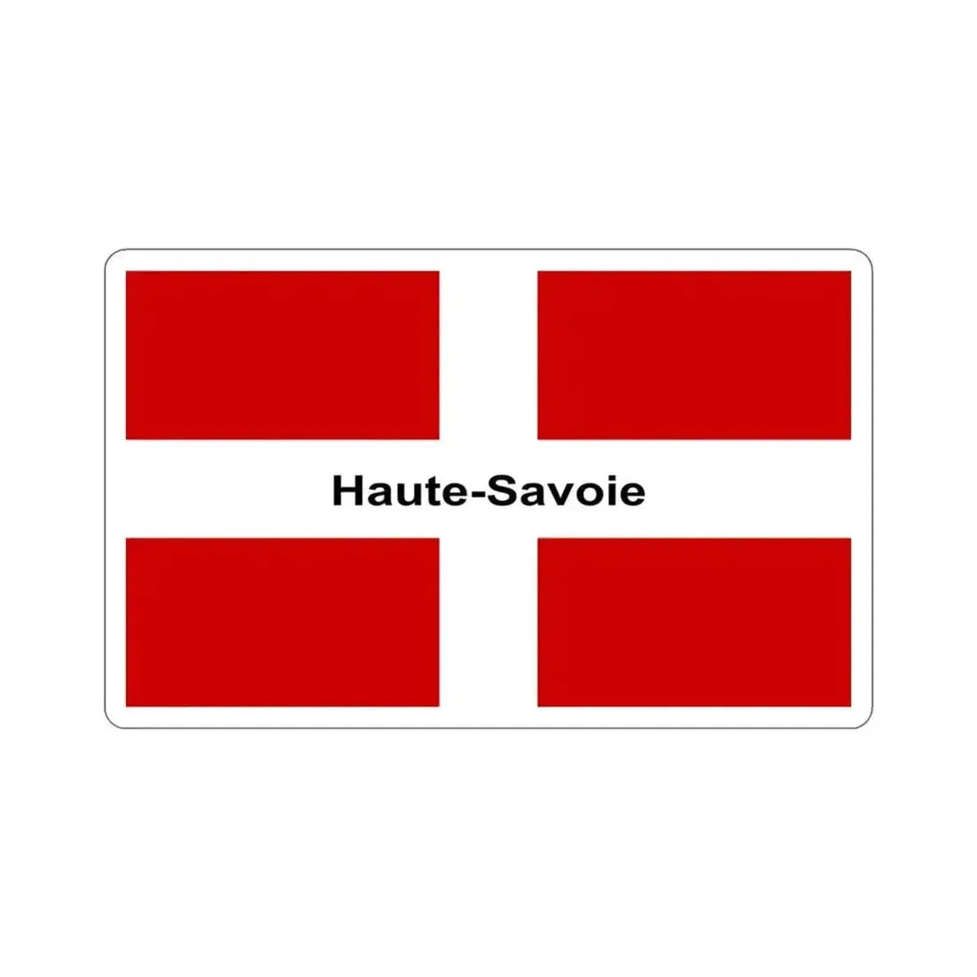 Flag of Haute Savoie France STICKER Vinyl Die-Cut Decal 3 Inch - The Sticker Space