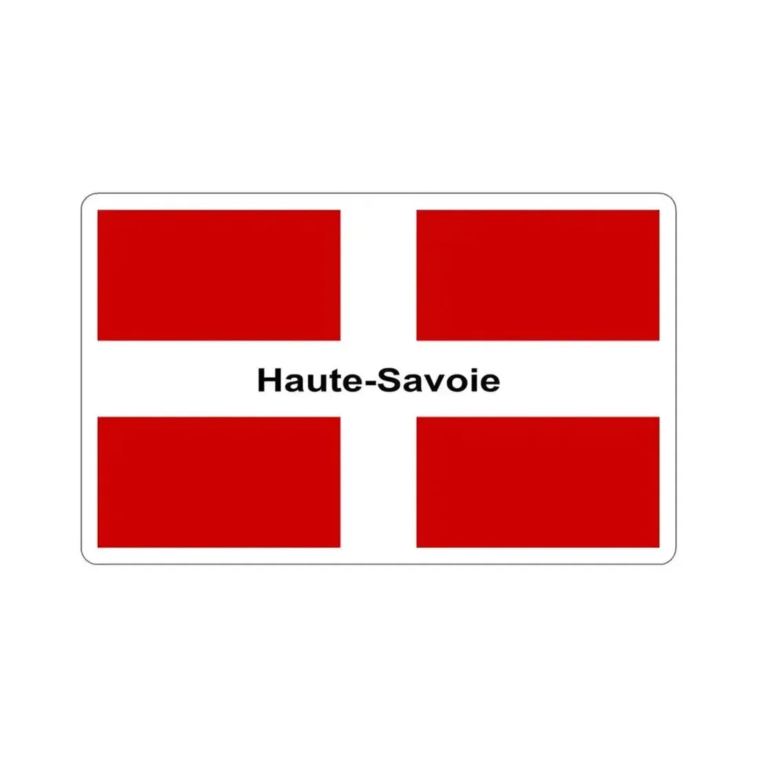 Flag of Haute Savoie France STICKER Vinyl Die-Cut Decal 3 Inch - The Sticker Space