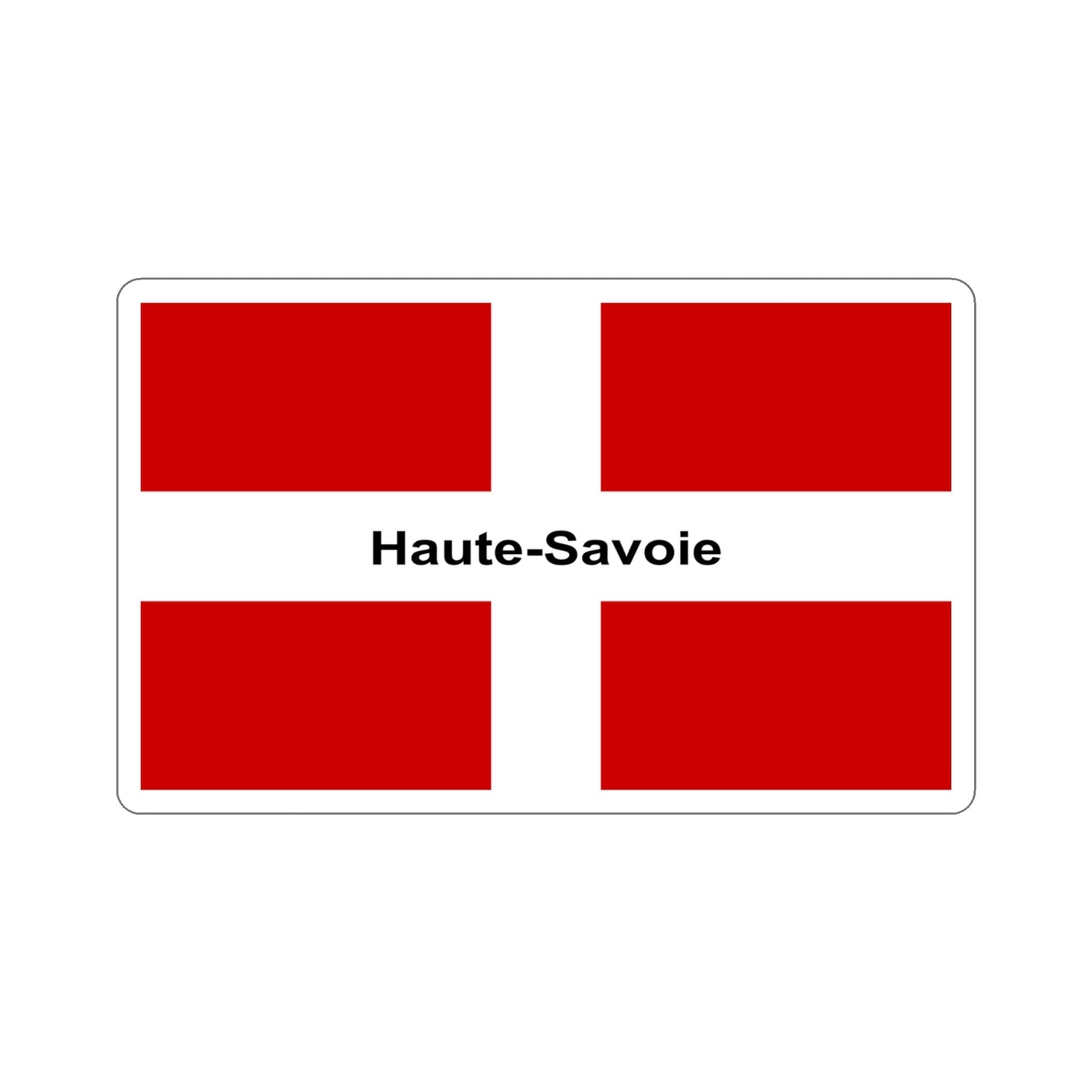 Flag of Haute Savoie France STICKER Vinyl Die-Cut Decal-4 Inch-The Sticker Space