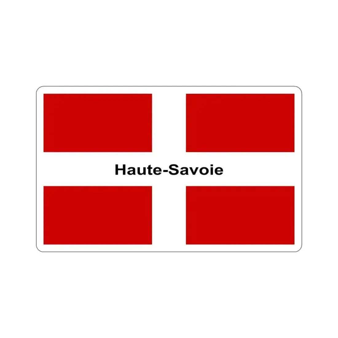Flag of Haute Savoie France STICKER Vinyl Die-Cut Decal 4 Inch - The Sticker Space