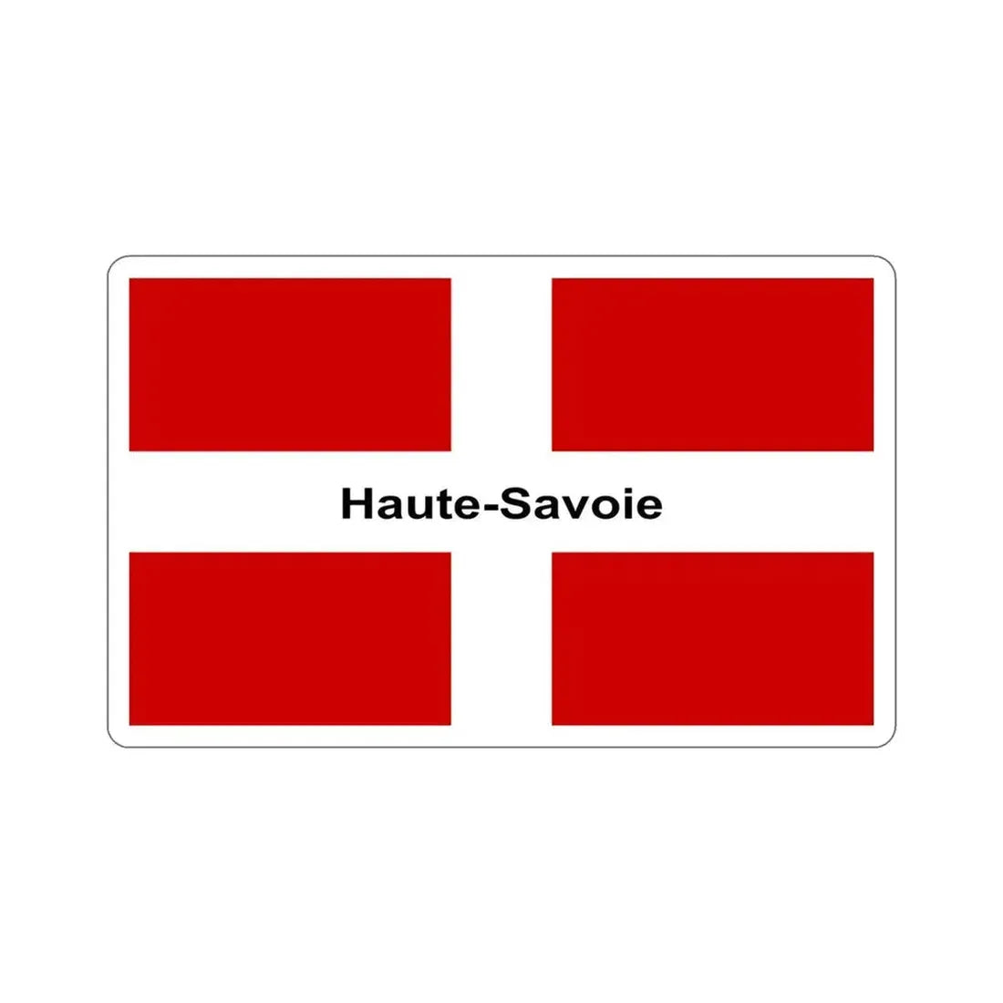 Flag of Haute Savoie France STICKER Vinyl Die-Cut Decal 4 Inch - The Sticker Space