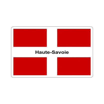 Flag of Haute Savoie France STICKER Vinyl Die-Cut Decal 4 Inch - The Sticker Space