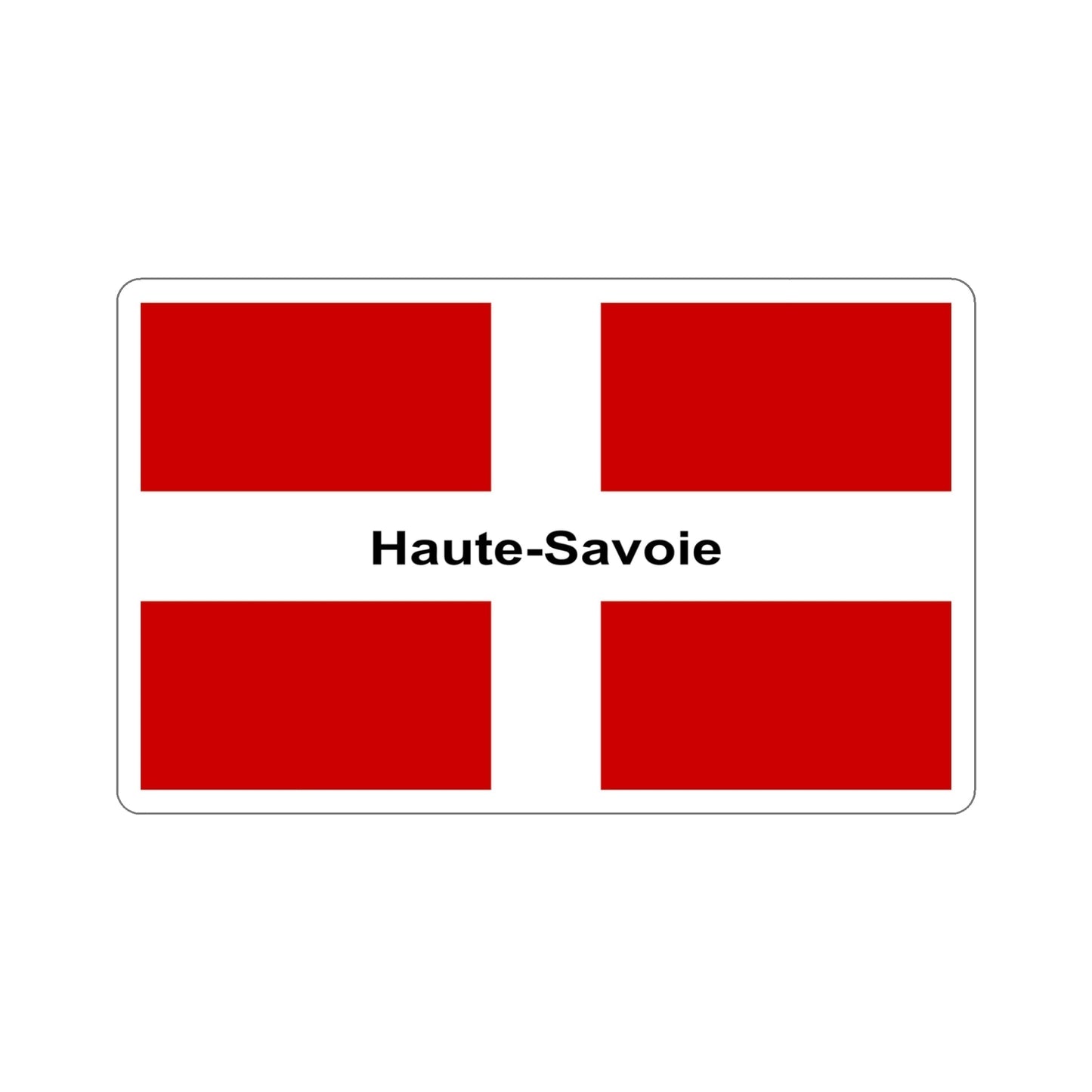 Flag of Haute Savoie France STICKER Vinyl Die-Cut Decal-5 Inch-The Sticker Space