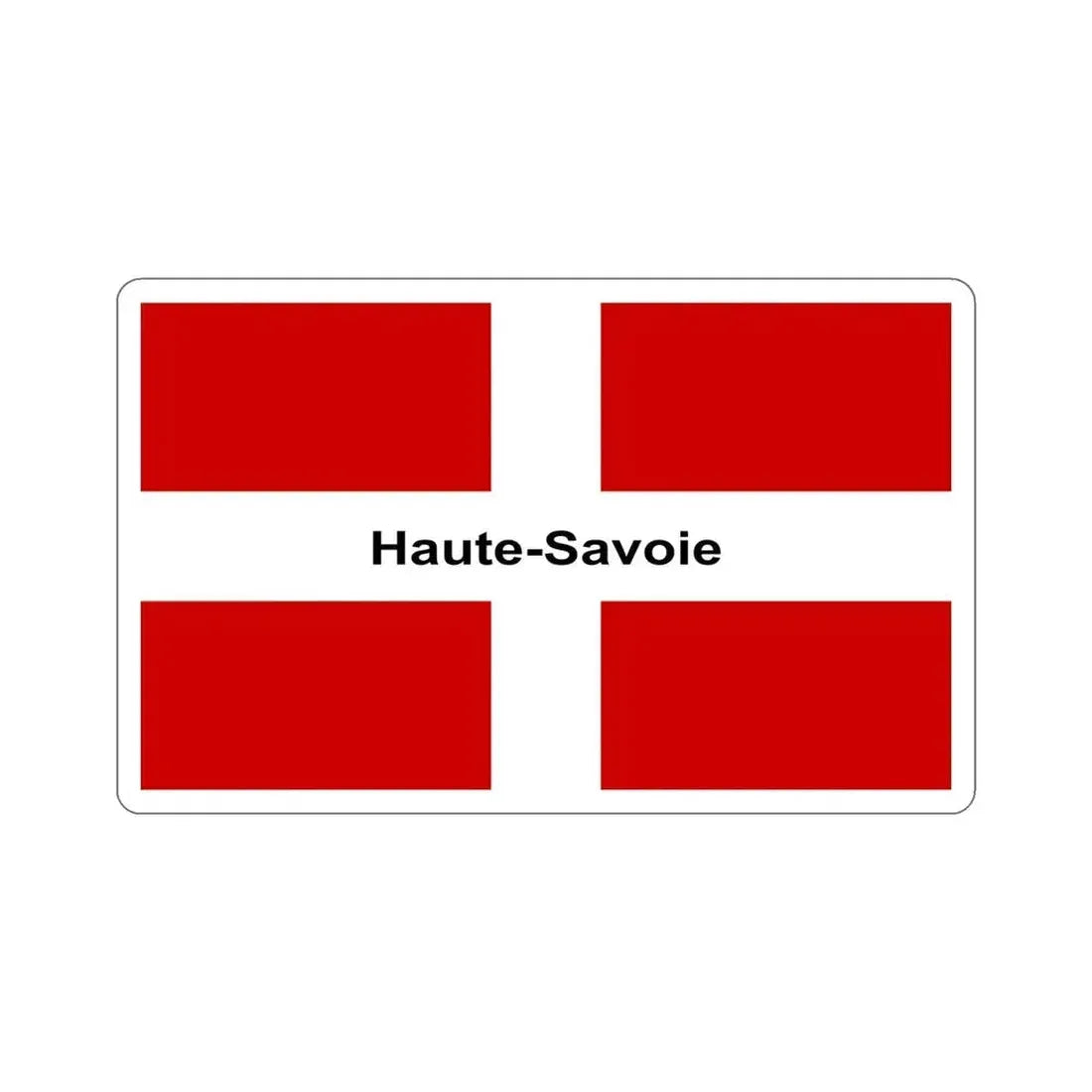 Flag of Haute Savoie France STICKER Vinyl Die-Cut Decal 5 Inch - The Sticker Space