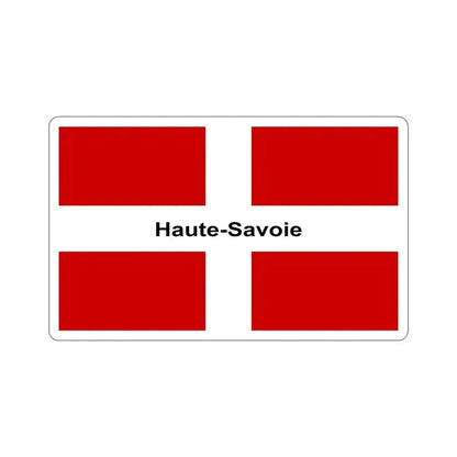 Flag of Haute Savoie France STICKER Vinyl Die-Cut Decal 5 Inch - The Sticker Space