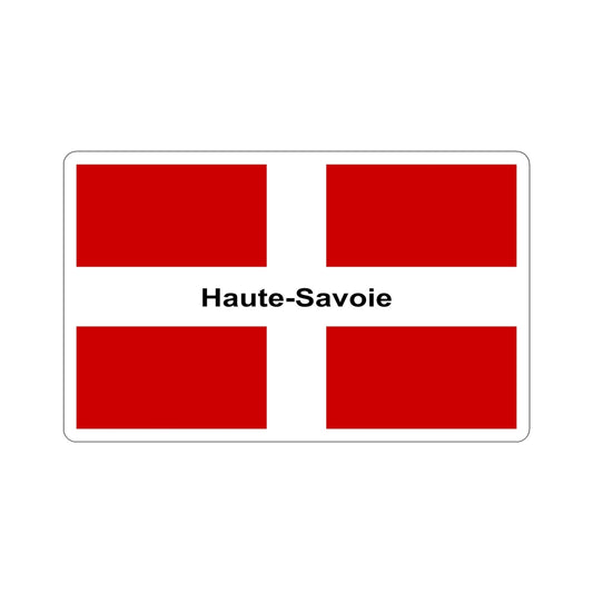 Flag of Haute Savoie France STICKER Vinyl Die-Cut Decal-6 Inch-The Sticker Space