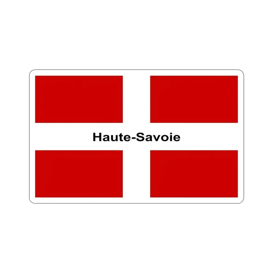 Flag of Haute Savoie France STICKER Vinyl Die-Cut Decal 6 Inch - The Sticker Space