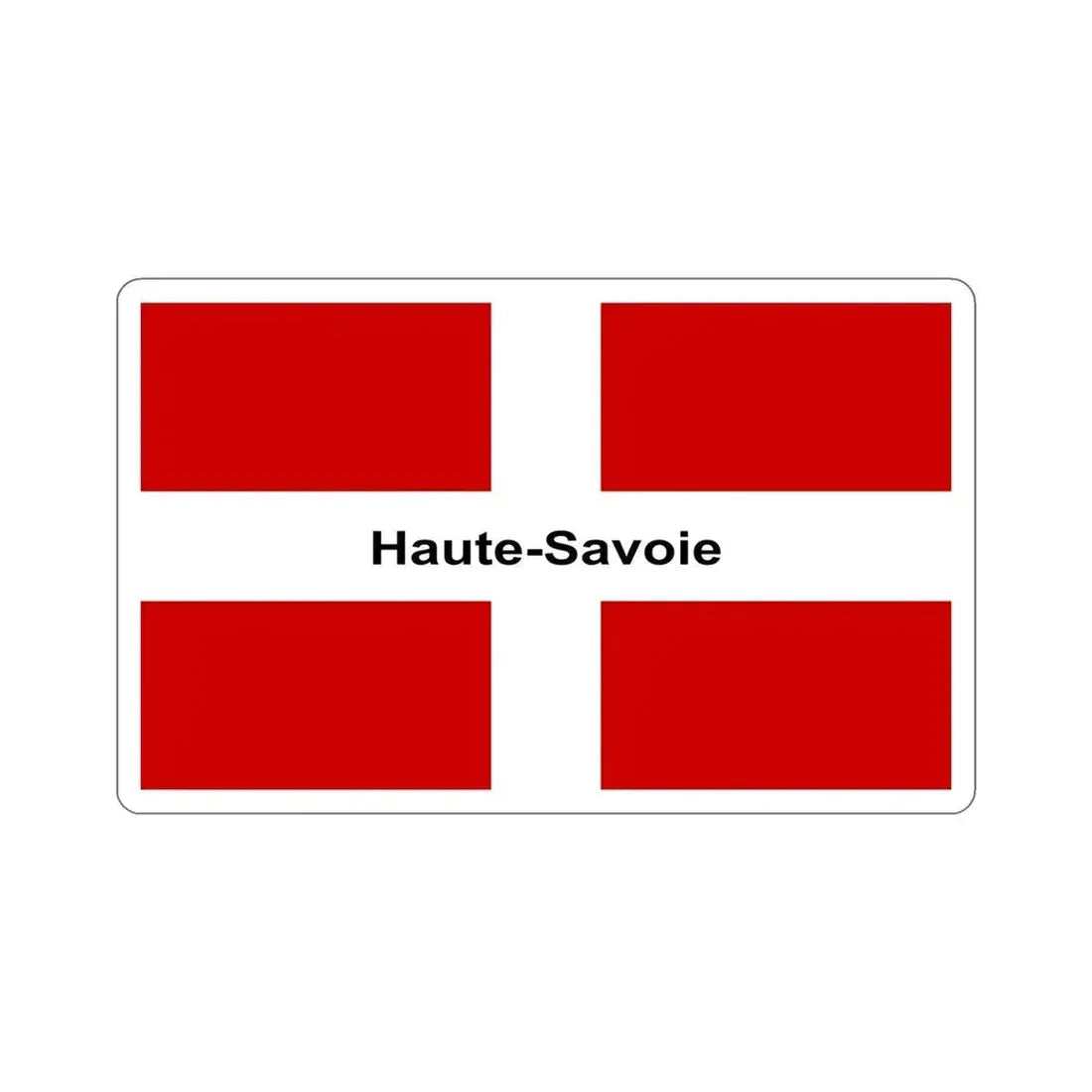 Flag of Haute Savoie France STICKER Vinyl Die-Cut Decal 6 Inch - The Sticker Space