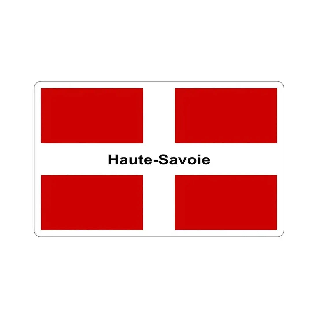 Flag of Haute Savoie France STICKER Vinyl Die-Cut Decal - The Sticker Space