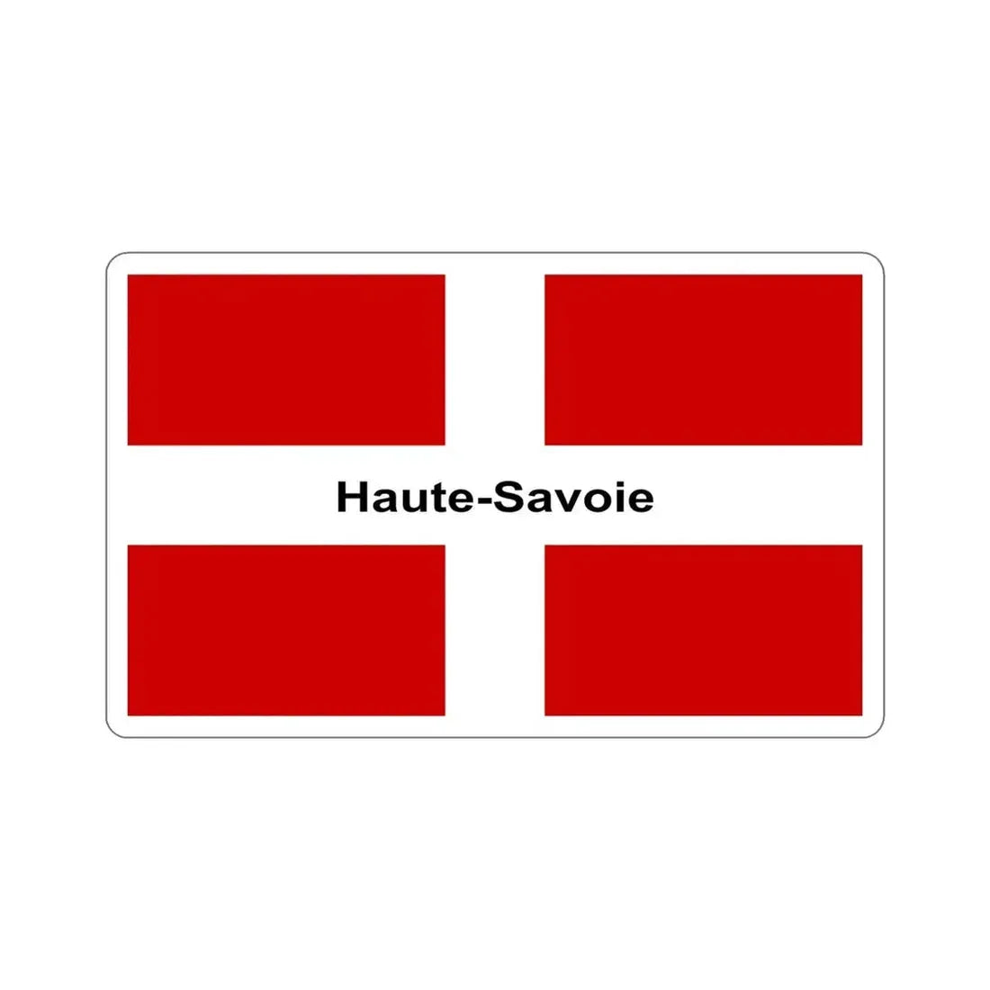 Flag of Haute Savoie France STICKER Vinyl Die-Cut Decal - The Sticker Space