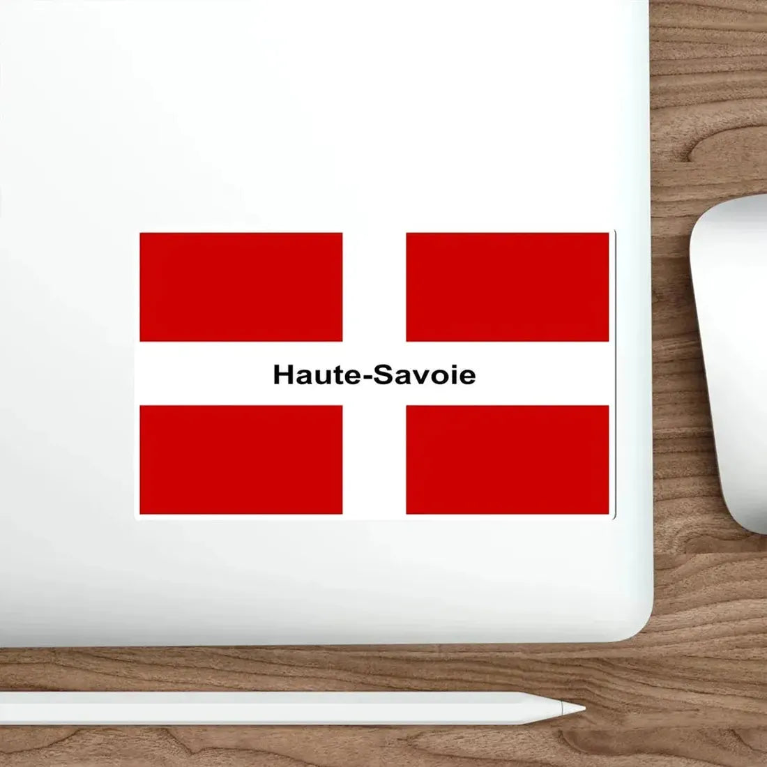 Flag of Haute Savoie France STICKER Vinyl Die-Cut Decal - The Sticker Space