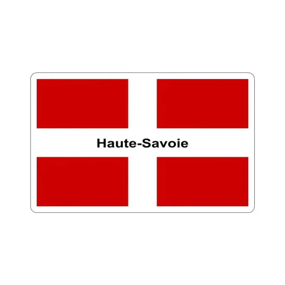 Flag of Haute Savoie France STICKER Vinyl Die-Cut Decal - The Sticker Space