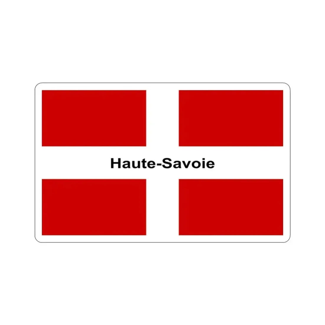 Flag of Haute Savoie France STICKER Vinyl Die-Cut Decal - The Sticker Space