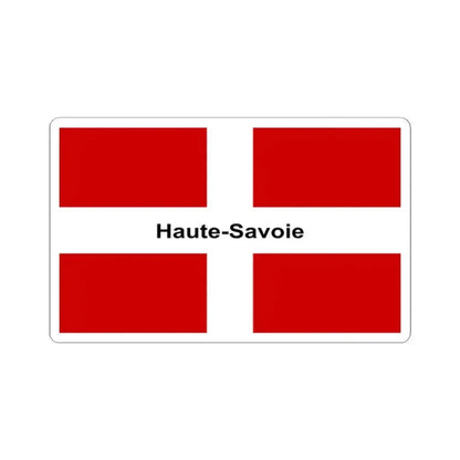 Flag of Haute Savoie France - STICKER Vinyl Kiss-Cut Decal 2 Inch White - The Sticker Space