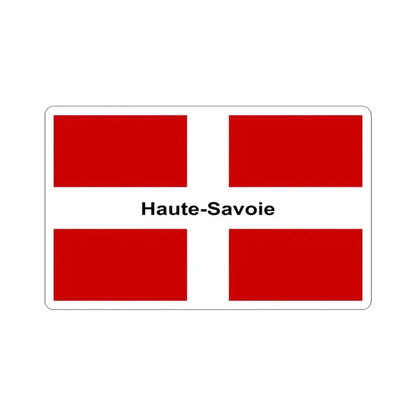 Flag of Haute Savoie France - STICKER Vinyl Kiss-Cut Decal 3 Inch White - The Sticker Space