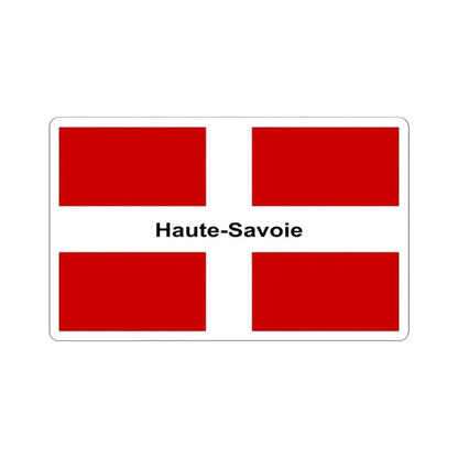Flag of Haute Savoie France - STICKER Vinyl Kiss-Cut Decal 4 Inch White - The Sticker Space