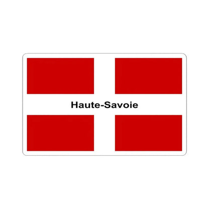 Flag of Haute Savoie France - STICKER Vinyl Kiss-Cut Decal 6 Inch White - The Sticker Space