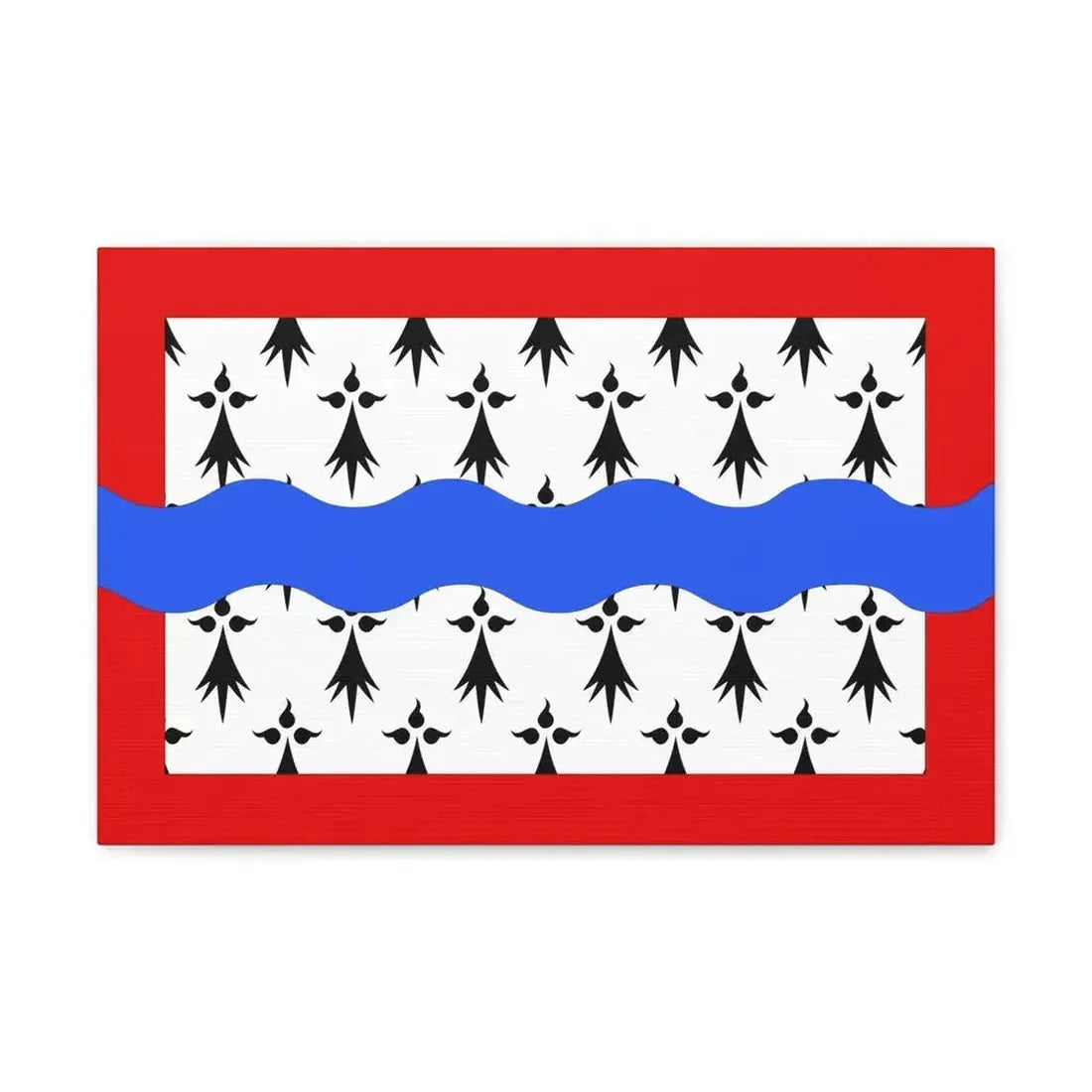 Flag of Haute Vienne France 2 - Canvas Wall Art 18″ x 12″ 1.25" - The Sticker Space