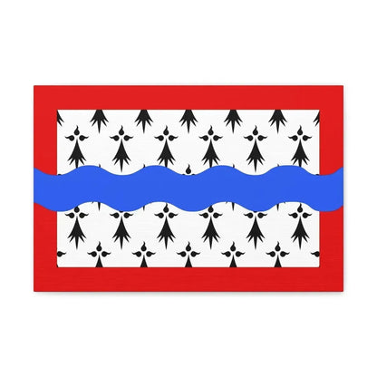 Flag of Haute Vienne France 2 - Canvas Wall Art 18″ x 12″ 1.25" - The Sticker Space