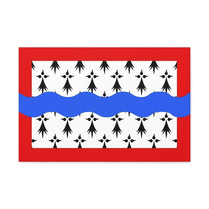Flag of Haute Vienne France 2 - Canvas Wall Art 24″ x 16″ 1.25" - The Sticker Space