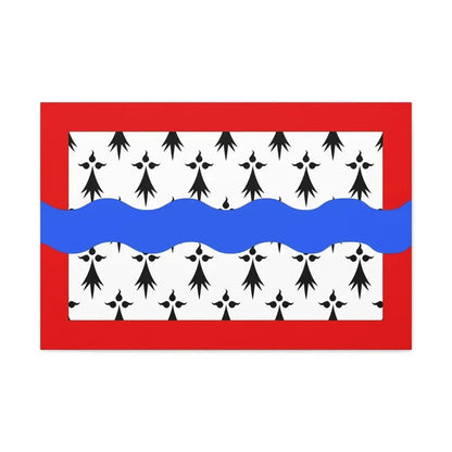 Flag of Haute Vienne France 2 - Canvas Wall Art 30" x 20" 1.25" - The Sticker Space